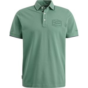 PME Legend - Short Sleeve Polo - Katoen - Elastaan - Logo op Borst