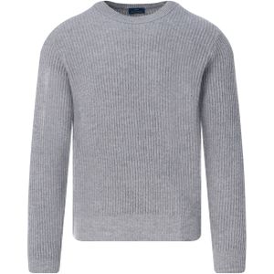 Paul & Shark - Ronde Hals - Trui - Grijs - Fijngebreid