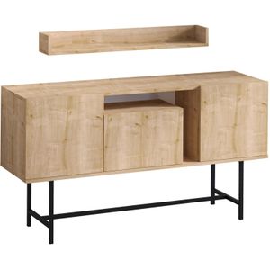 Elegance Console | Eiken Melamine | 150x45x40 cm