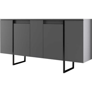 Dressoir Woody Fashion | 160 x 35 x 80 cm | Walnut Black-design