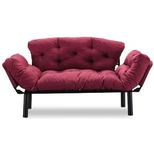 Del Sofa 2-zitsbank | Easy Clean Fabric | Maroon".