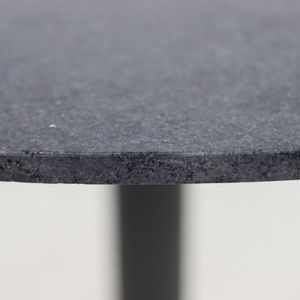 Eettafel Carine 120cm marmer - zwart