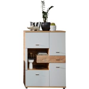 Kabinetkast Vancouver | 95 x 38 x 133 cm | Oak White-design