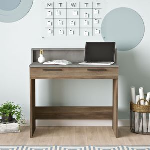 Locelso bureau, 93cm breed, bruin grijs