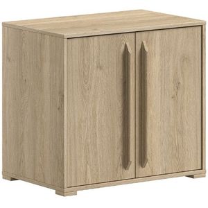 Commode Sam 68x43x61cm - 2 deuren - eikdecor