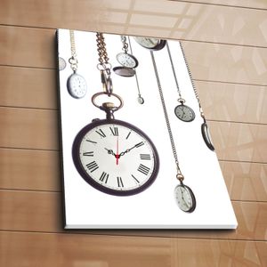 Clock Art - Decoratieve Canvas Wandklok, 45x70, Veelkleurig