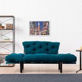Comfort Design 2-zitsbank | Metalen frame | Petrol Blauw