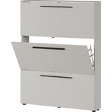Schoenenkast Jonas 100cm met drie deuren - kasjmier beige