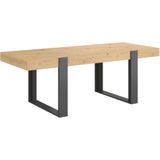 Eettafel London | 224 x 93 x 78 cm | Eik/Donkergrijs