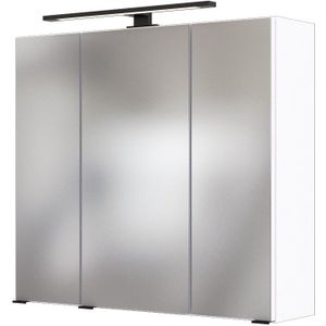 Spiegelkast Dusan 70cm met 3 deuren - wit