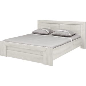 Tweepersoonsbed Hayden met lade 160x200 - gebleekte eik