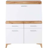 Secretaire Vanya met 3 deuren & 2 lades - wit/eik