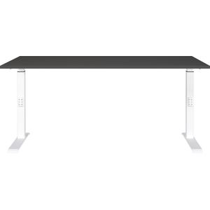 Bureautafel Hermoso | 160 x 80 x 91 cm | Zwart-witdesign