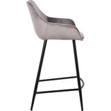 Set van 2 barstoelen Amman 65cm - grijs