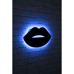 Brandhout LED Verlichting | 60 LEDs/m | 375cm Snoer | 40x23cm | 300 Lumen | Blauw