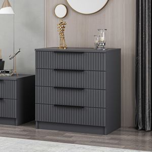 Woody Dressoir | Antraciet | Melamine gecoat.