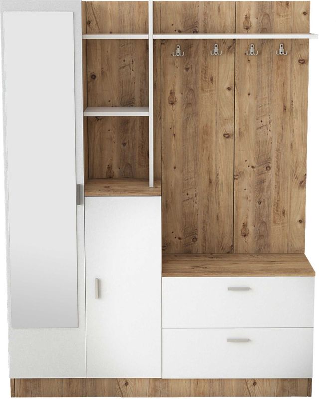 Vestiaire Killian 140cm - grenen/wit