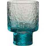 J-Line Oneffen glas - likeurglas - blauw - 6 stuks - woonaccessoires