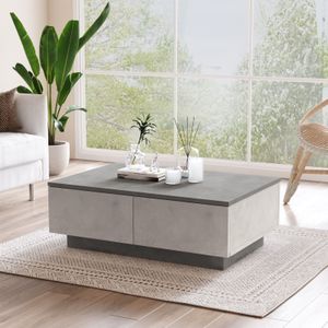 Multifunctionele salontafel | Betonlook | 18mm Dikte