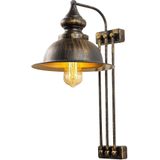 Opviq Wandlamp | Antiek Metaal | 28x32cm | 53cm Hoogte