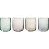 J-Line Yones glas - drinkglas - mix - 4 stuks - woonaccessoires