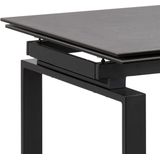 Verlengbare eettafel Hunor 160/240x85 - zwart