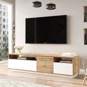 Tv -stand Atlantische pine Wit