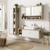 Keramische wastafel Latima 59x42x12cm - wit