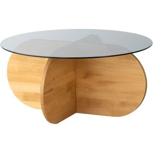 Ronde salontafel Woody Fashion | Ø75 x 35 cm | Oak-design