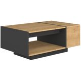 Salontafel Cube 90x60 cm - beige/ zwart