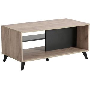 Salontafel Copenhagen 101x47cm - hout/zwart