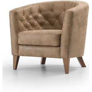 Wing Chair Del Sofa | 80 x 70 x 78 cm | Lichtbruin