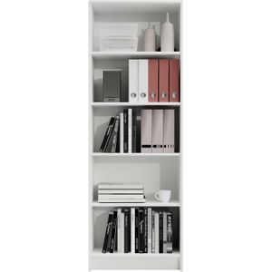 Open boekenkast Lilly | 60 x 28 x 172 cm | Wit