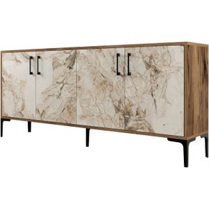 Woody Console | Melamine coating | Walnoot Wit