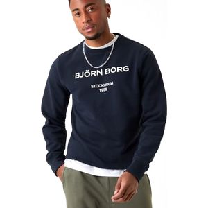 Bjorn Borg logo crew, blauw