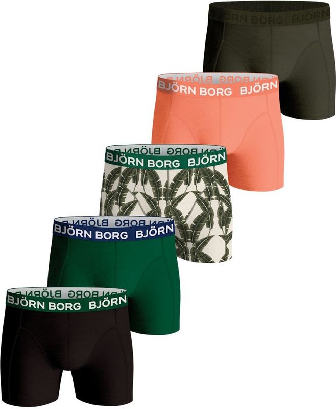 Bjorn Borg Björn Borg Heren Boxershorts 5-pack – Multi Maat S Man