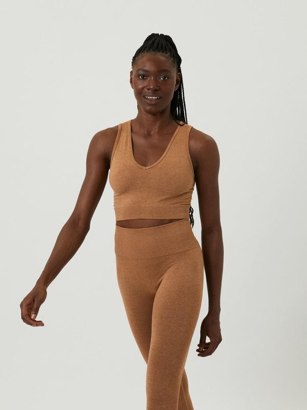 Bjorn Borg Björn Borg Dames Sthlm Seamless Light Crop Top – Beige Maat M / L Vrouw