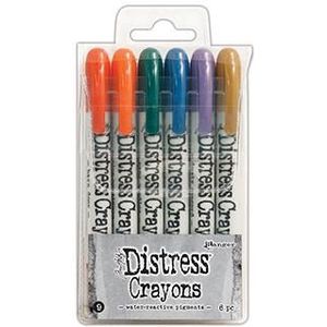 Tdbk51794 Ranger Distress Crayons - Set nr9 - 6 kleuren - Aquarelkrijtstiften