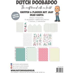 473013001 Dutch Doobadoo - Knippen en plakken met Jaap - Limited Edition Kit - Dear Santa - A4