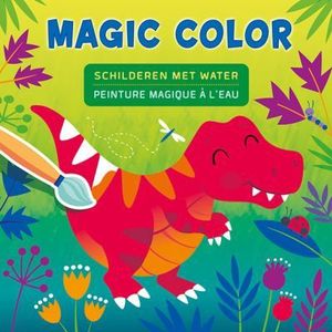 Boek - Magic color schilderen met water - Dino's - 20x20cm