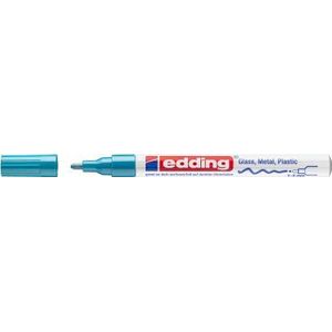 Edding - E-751 Glanslakmarker - Kleur 010 Lichtblauw - 1-2mm