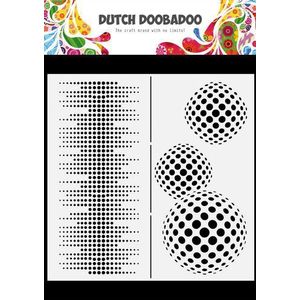 470784009 Dutch Doobadoo - Dutch Art Slimline Circles - 21x21cm