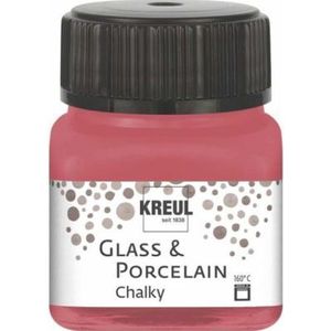 16634 Glass en porcelain chalky - Kleur Cozy Red - Potje 20ml