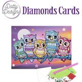 1026 Dotty designs diamonds cards - Kitschy Owls