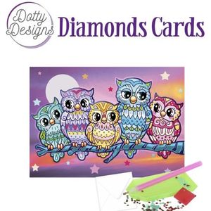 1026 Dotty designs diamonds cards - Kitschy Owls