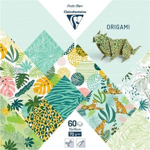 95353 Origami papier - Fraicheur exotique - 70g 60vel - 15x15cm
