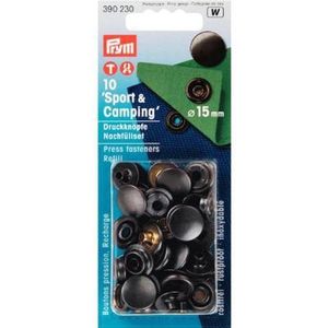 Prym - 390230 Navullingen voor 390200 - Naaivrijdrukknopen Sport & Camping MS - 15mm - 10stuks