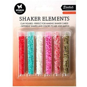 Studio Light - Sl-es-shake01 Shaker Elements - nr.01 Christmas Candy - 6 buisjes - 151x111mm