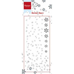 Ht1611 Clear stamp Border - Snow