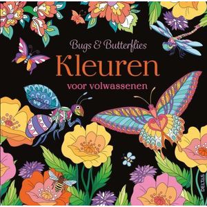 Boek - Bugs & Butterflies - Kleuren voor volwassenen - 22,5x23cm